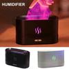 Colorful Flame Aroma Diffuser Humidifier, Upgraded 7 Flame Colors Noiseless Oil Diffuser For Home,Yoga With Auto-Off Protecting 180mL