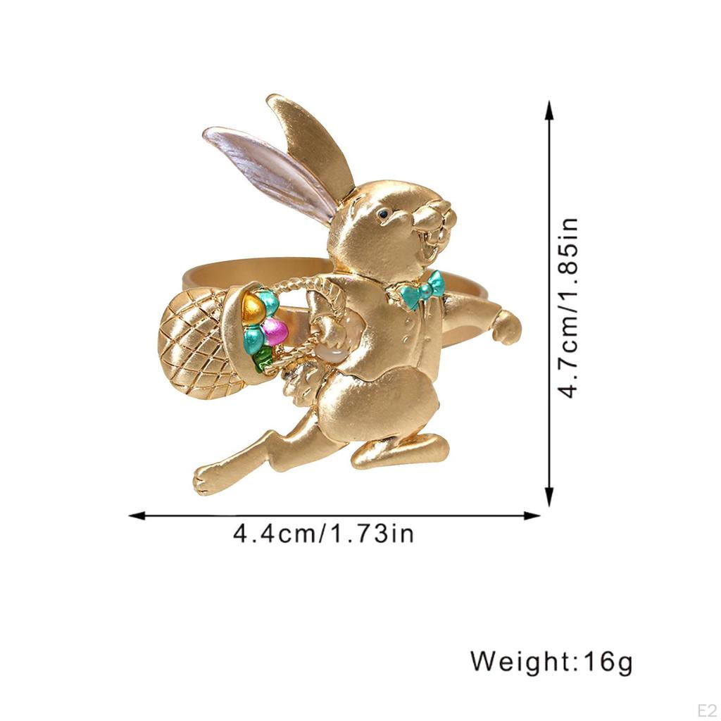 Пасхальный кролик держатели для салфеток кольца для обеденного стола изысканная пряжка для салфеток для MIT