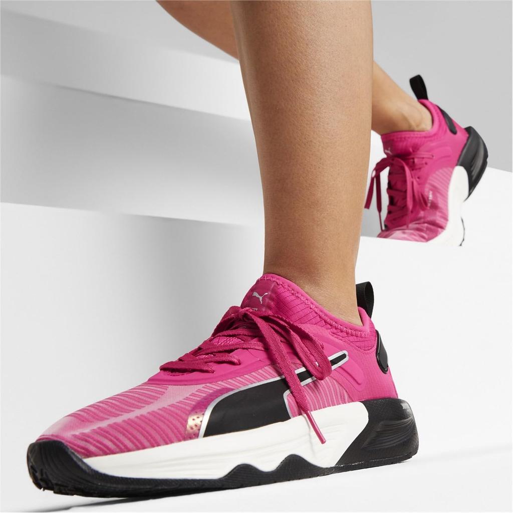 Puma Power Double X Nitro Gym Training Sneakers Orchid Size cm (376969), Women's, Shadow/Puma Black/Puma Silver, 24.0