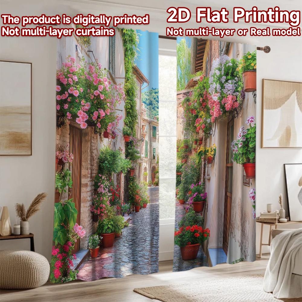 2D плохой Фотофон для вечеринки Фон для вечеринки Цветочная аллея 100% Полиэстер Семейная вечеринка Украшение Идеально для