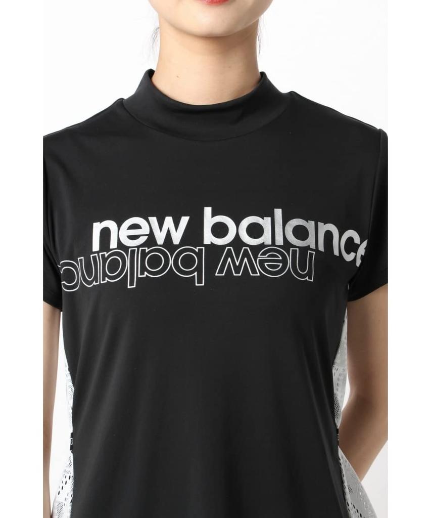 Рубашка для гольфа с коротким рукавом и воротником-стойкой Quick 0 [New Balance] (Впитывает воду, высыхает, эластичный) / Женский / 012-2166507 010_Черный [S]