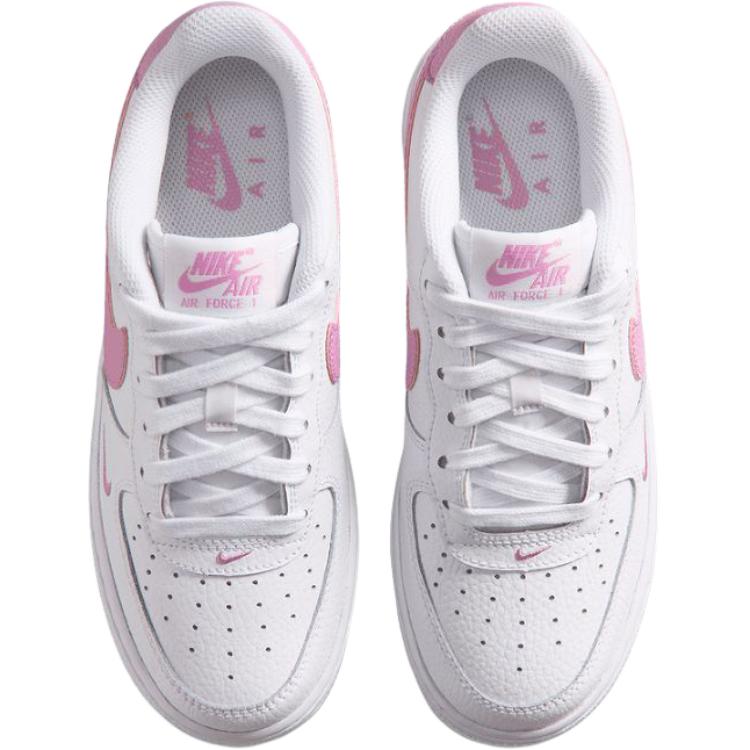 Nike Кроссовки Nike Air Force 1 Low для детей, баскетбольные, розово-белые, унисекс, IO7403-103