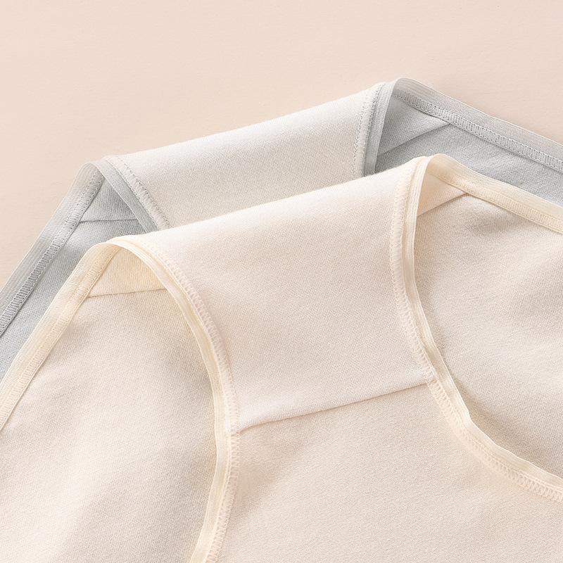 Underwear Women's Cotton 7A Antibacterial Crotch Midwaist Seamless Briefs Triangle Underpant