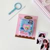 Keychain ID Photo Holder Snap Closure Idol Card Organizer Retro Card Storage Album