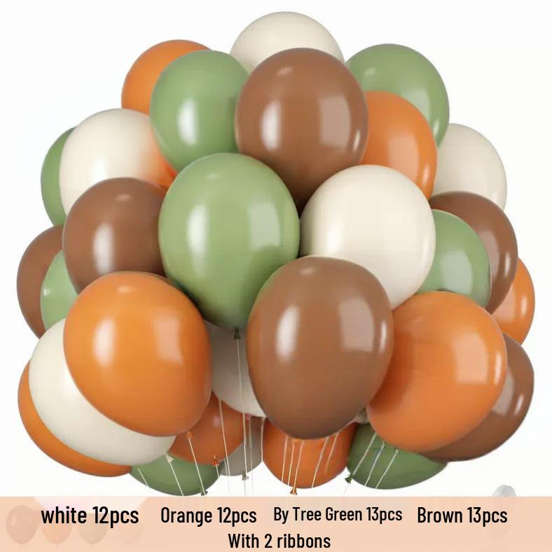 50PCS 12-inch Matte Balloon Set for Birthday, New Year, Wedding, and Party Decorations