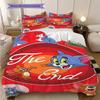Whimsical Adventure Chocolate Land Bedding (1 * duvet cover + 2 * pillowcase, without core) 2D Flat Duvet cover and pillowcase Christmas birthday gift