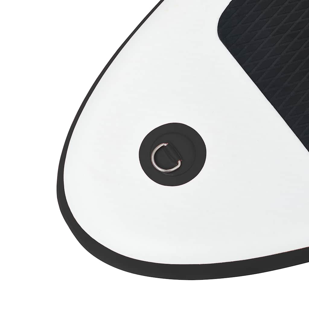 Inflatable SUP Board with Sail Set Black and White