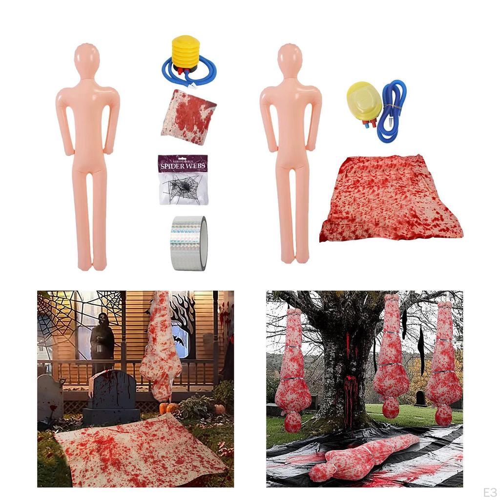 Хэллоуин Реквизит для украшения трупа Надувной манекен-орнамент Реквизит Лежащий труп для