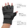 SHENKEL Half Finger Tactical Gloves, Black (glove-004bk)