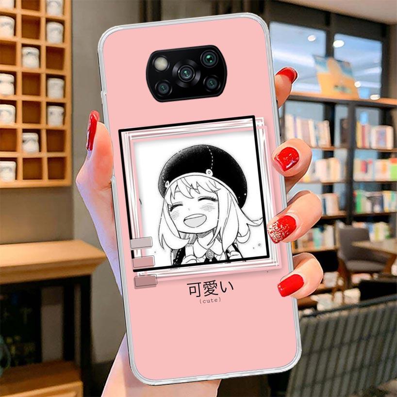 Spy Family Anya Cute Cover Phone Case For Xiaomi Poco F7 Ultra X7 X6 X5 Pro M7 Redmi 15C 15 13C 13 12C 12 10C 10 9A 9C 9T 9 Shel