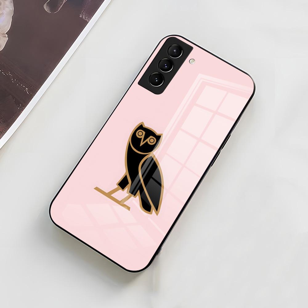 Чехол для телефона Drake O-OvO OWL Певец Для Samsung S26 S25 S24 FE S23 S22 S21 Plus S20 Ultra Note20Ultra Черная Стеклянная Крышка