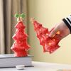 Керамическая Рождественская елка Ночник Светящаяся Декоративная лампа со звездой-навершием Фигурки Рождественской елки для праздничного домашнего декора