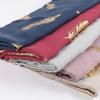 Muffler Women Soft Bronze Feather Print Neck Scarf Wrap Scarves