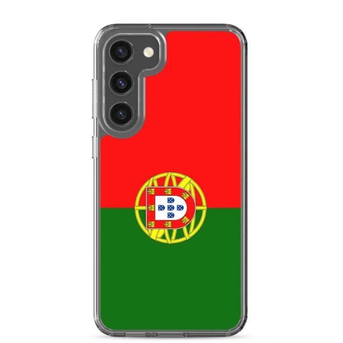 Coque Téléphone - Samsung - Galaxy S24 - Drapeau Portugal - Souple - Multicolore