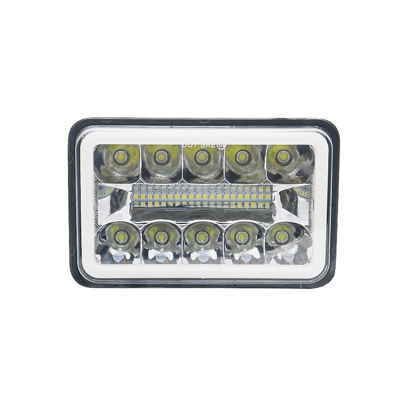 4X6 Автомобильная светодиодная фара, указатель поворота, ДХО, водонепроницаемая, 60 Вт, H4, фара для грузовика, внедорожника, 4WD, трактора, DRZ400, мотоцикла, квадроцикла, UTE