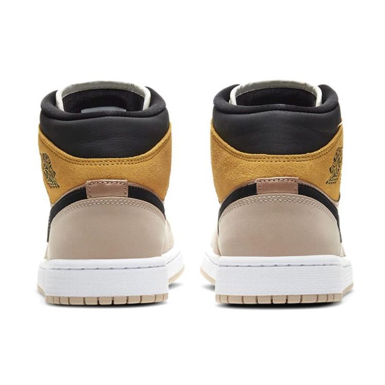 Air Jordan 1 Mid SE Particle Beige Женские кроссовки коричневый металлик-красно-бронзовый университетское золото DD2224-200