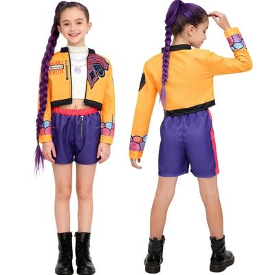 Костюм суперзвезды поп-певицы Руми для детей, девочек, для Хэллоуина, маскарадный, детский, школьный, для карнавальной вечеринки, для сценического выступления, наряд для ролевых игр