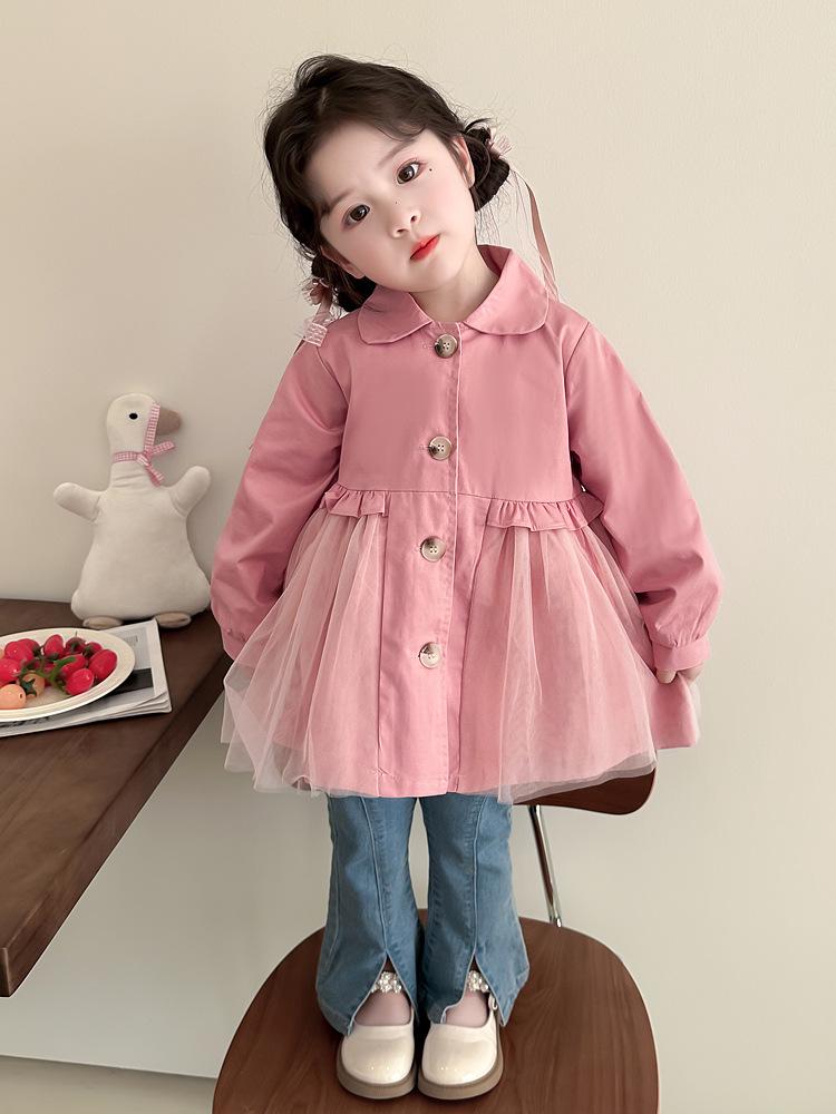 Стильный демисезонный тренч для девочек 2025