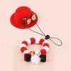 Adjustable Pet Christmas Hat Scarf Soft Christmas Cat Bow Tie Pet Christmas Bow Hat  for Puppy Cats