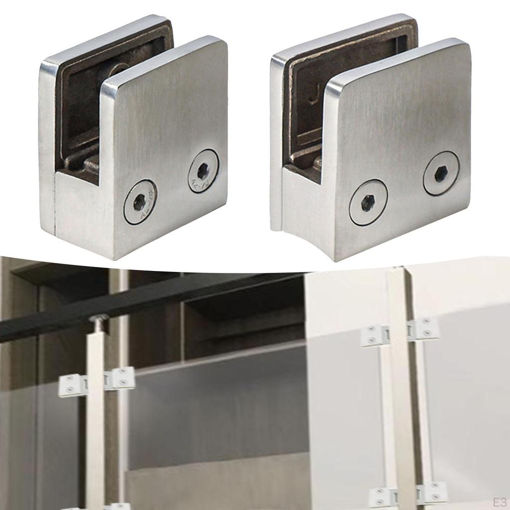 Glass Clamp Adjustable Shelf Bracket Door Replace Parts for Staircase