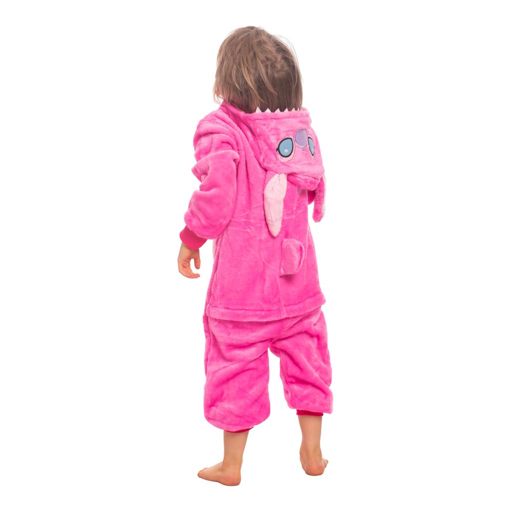 Piżama dla dzieci dziecięca kigurumi onesie kostium stich różowy 115-125 cm