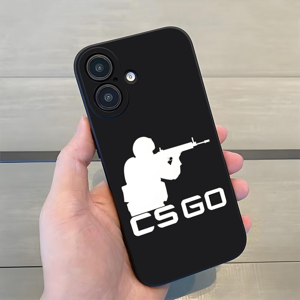 Игровой чехол для телефона CSGO с матовой печатью Printstream для iPhone 17 Pro Max 15 16 Pro 14 Plus 13 11 12 Xr X Xs 7 8 SE Plus Задняя крышка