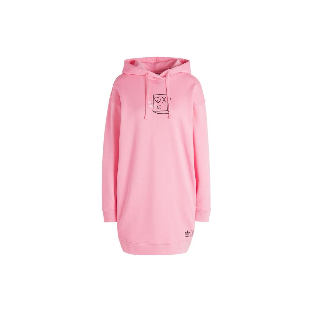 Adidas Спортивная юбка с принтом алфавита Женская нижняя часть Bliss-Pink HY4269