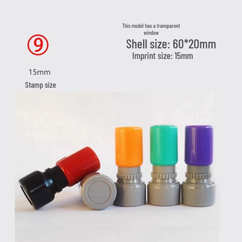 Photosensitive Stamp Set: Numbers 0-9 for Marking & Journaling