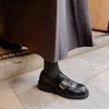 Fashion Mary Jane Loafers Women's Kitten Heel 2025 Autumn New Single Shoes Platform Small Leather Shoes England