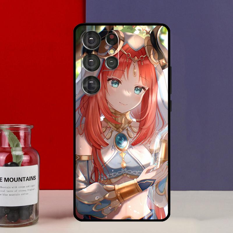 Чехол-футляр Genshin Impact Нилу для Samsung Galaxy S25 Ultra S9 S10 S20 FE S21 S22 S23 Plus S24 Ultra