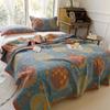 All-Cotton Yarn-Dyed Jacquard Gauze Blanket - Soft, Skin-Friendly Four-Season Bedspread