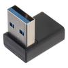 2 шт. Адаптер-удлинитель USB 3.0 Male to Female под углом из алюминиевого сплава, быстрая скорость передачи данных 5 Гбит/с, конвертер