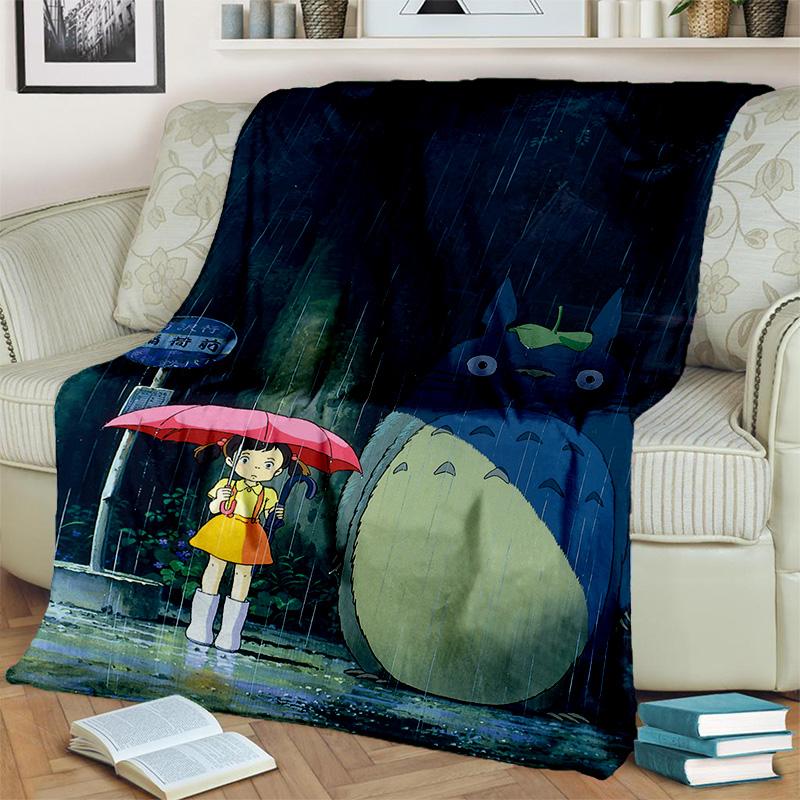 Одеяло с героями мультфильмов «Мой сосед Т-Тоторо», мягкое одеяло для дома, спальни, кровати, дивана, пикника, путешествия, офиса, детское одеяло