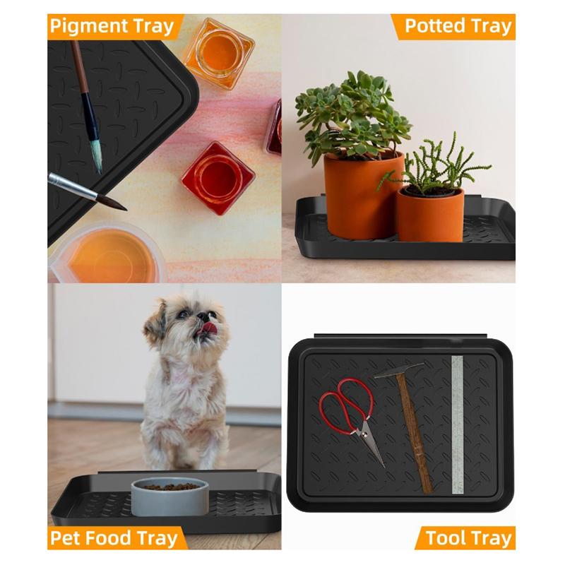 1/2/3Pcs Boot Tray Heavy Duty Shoe Mat Trays Car Shoes Storage Tray Dog Cat Bowl Mats Multifunctional Under Seat Container Box