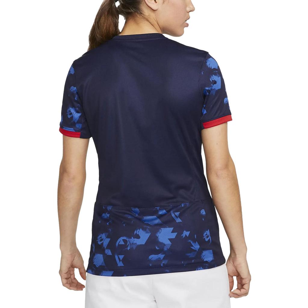 Nike Футболка женская чемпионата мира 2023 года, быстросохнущая, дышащая, с коротким рукавом, фанатская версия, сезон 2023, женская выездная футболка сборной Нидерландов DR3994-498