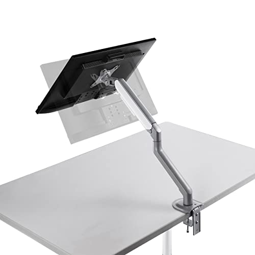 SANWA SUPPLY Кронштейн для монитора, Встроенная пружина, Грузоподъемность 2-9 кг, Регулировка по горизонтали и вертикали, Совместимость с VESA, Серебристый, LA1901