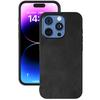 Чехол для iPhone 16 Pro с текстурой коровьей кожи, PU+TPU+PC, Защитная крышка для телефона