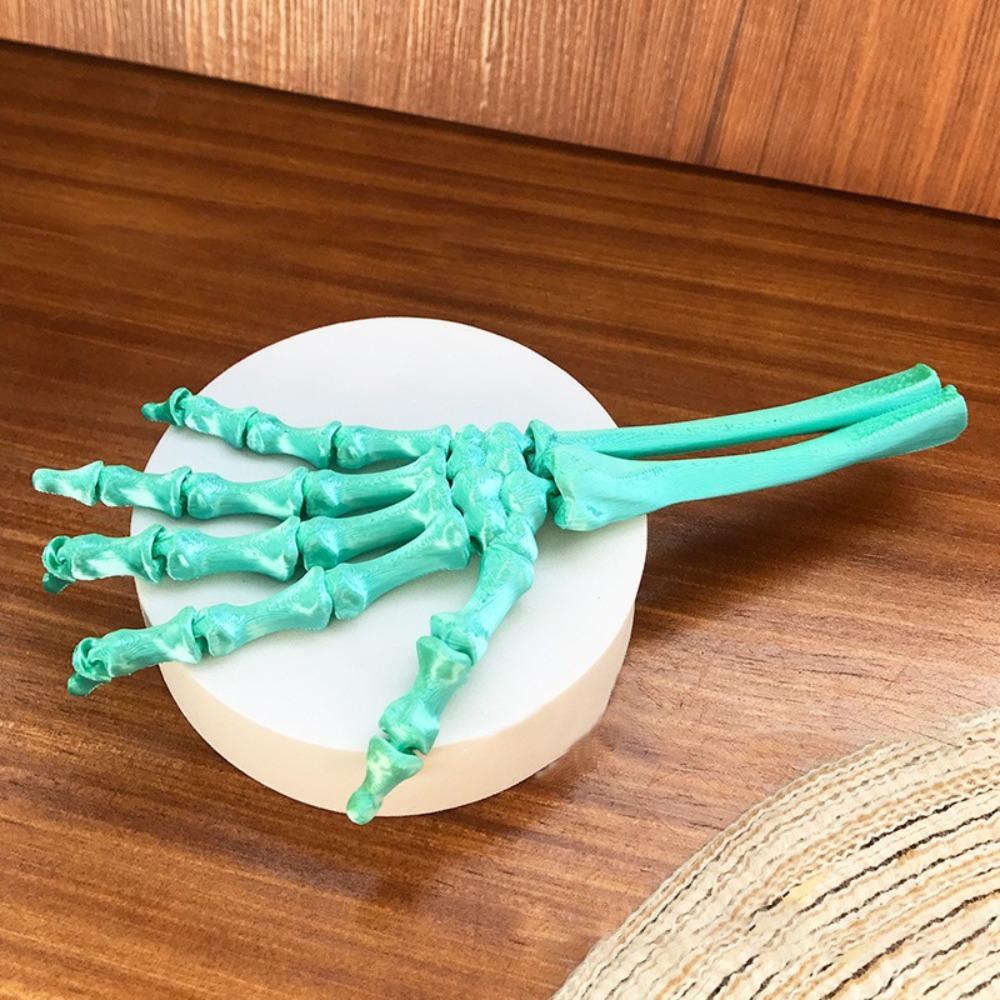 3D Printed Movable Joint Skeleton Claw Flexible Human Skeleton Palm Model Home Desktop Decor