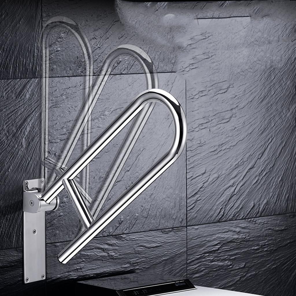 Handicap Grab Bars Rails Easy To Install Polished Stainless Steel Bathroom Safety Rails for Seniors