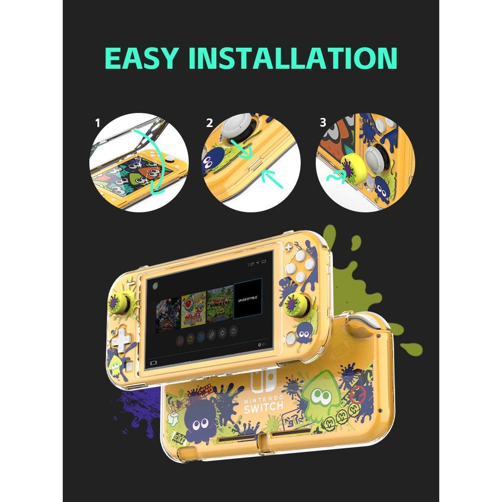 Совместим с защитным чехлом Data Frog для Nintendo Switch, накладкой для Joy-Con Switch Light с рисунком животных, чехлом для жесткого диска