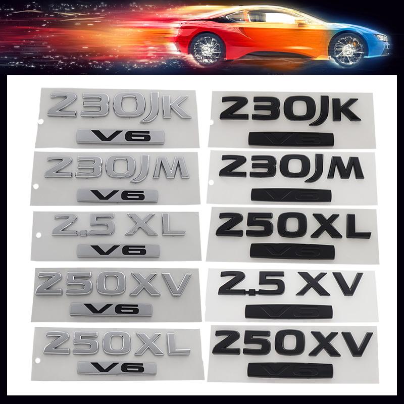 3D Premium 2.5XL 2.5XV 230JK 230JM 250XL 250XV V6 Letters for Japan Car Engine Hood Fender Trunk Tail Rear Decal Emblem Badge Sticker