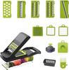 12-in-1 Multifunctional Food Chopper Professional Onion with 7 Blades Vegetable Cutter with Container for Salad Potato Carrot