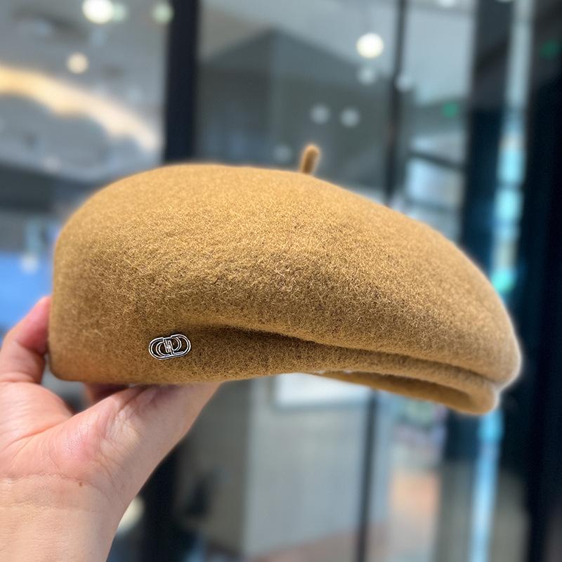 Женская шерстяная шапка-берет, теплая, зимняя, универсальная, кепка газетчика-художника, не растягивается, легкая