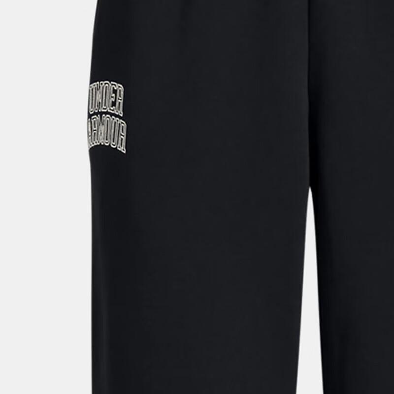 Under Armour Однотонные повседневные трикотажные спортивные брюки на шнуровке для женщин, черные 1386496-001