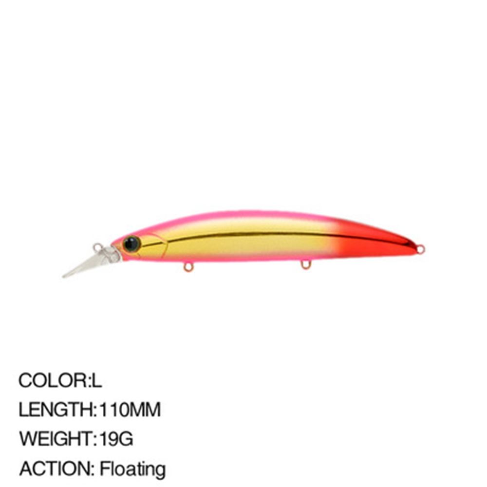 Outdoor Useful Tackle Crankbaits Fish Hooks Floating Minnow Baits Long Casting Lure Minnow Lures