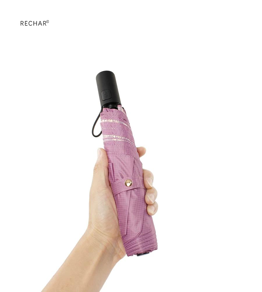 Japanese-Style Ultra-Light Sun Protection Automatic Umbrella for Female Students, Anti-Rebound Folding 6-Rib Lightweight Sunshade Umbrella