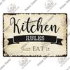 Decor Kitchen Signs Vintage Metal Tin Signs Funny Plaque Plate for Restaurant Kitchen Cafe Home Dinner Room Wall Art Decor