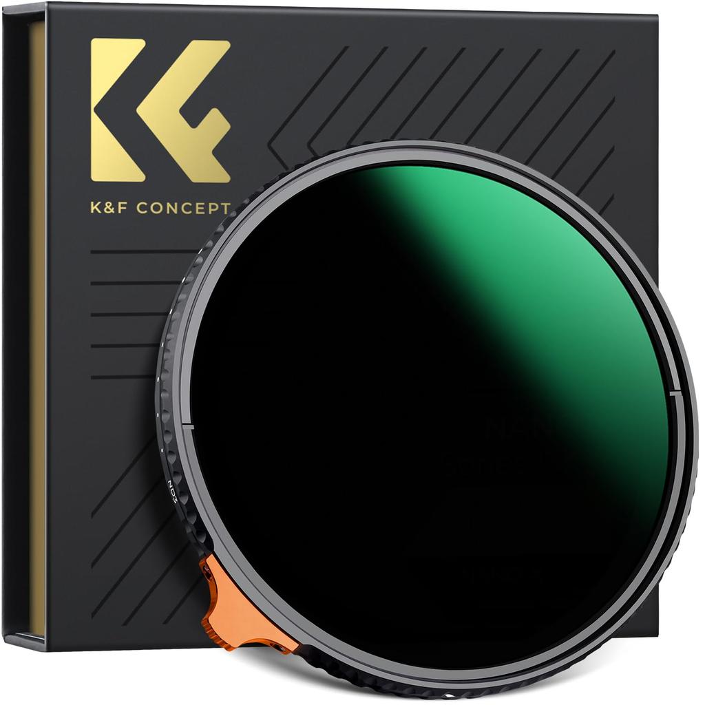 Concept 55mm Variable ND Filter Japanese AGC Optical Glass HD Super Resolution Low Reflectance Stepless Adjustment 28 Layer Nano Coating Water Stain