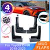 4PCS Mud Flaps For Toyota C-HR C HR CHR AX10 AX50 2018~2023 Guard Splash Mudflaps Front Rear Mudguard Fender Auto