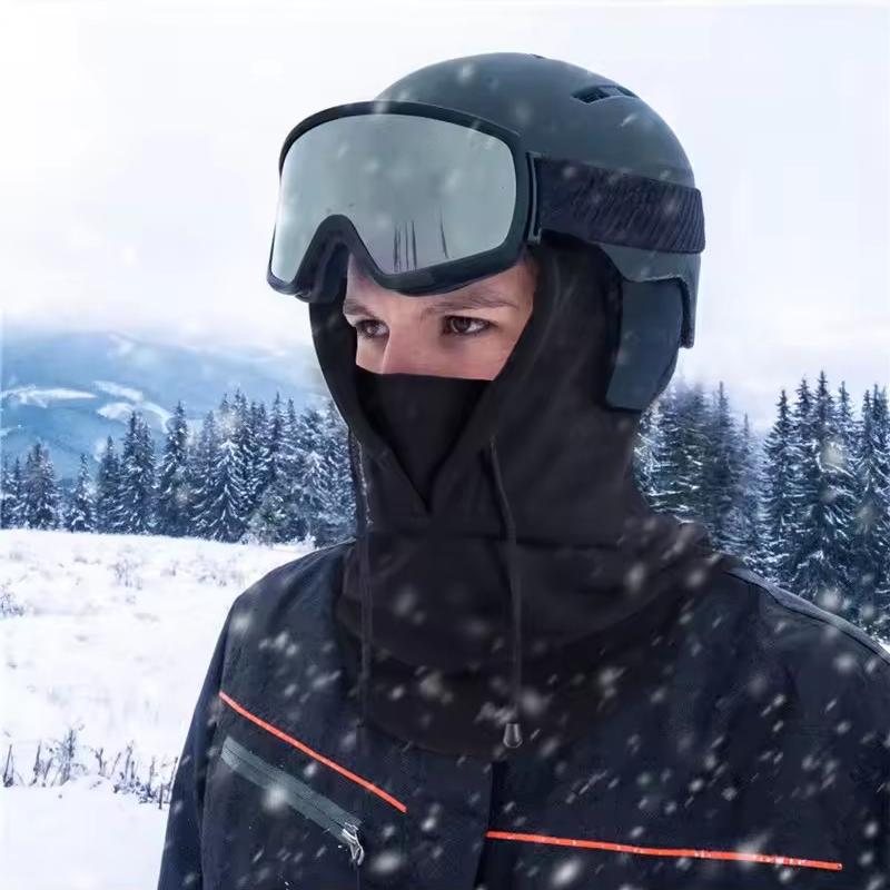Winter Balaclava Hood for Unisex with Adjustable Drawstring Windproof Mask Full Face Ski Mask Hat Men's Hat Scarf Accessories